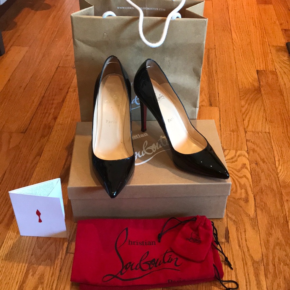 Christian Louboutin Patent Pigalle 100 Heels